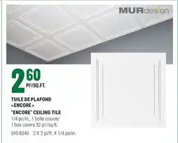 BMR TUILE DE PLAFOND ENCORE offer