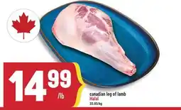 Marché Adonis canadian leg of lamb offer