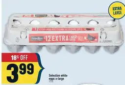 Marché Adonis Selection white eggs x-large offer