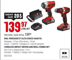 BMR ENS. PERCEUSE ET CLÉ À CHOCS SANS FIL offer