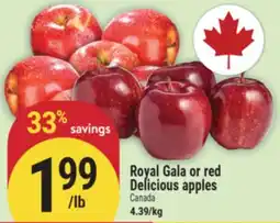 Marché Adonis Royal Gala or red Delicious apples offer