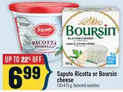 Marché Adonis Saputo Ricotta or Boursin cheese offer