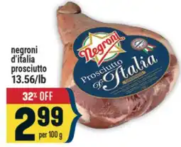 Marché Adonis negroni d'italia prosciutto offer