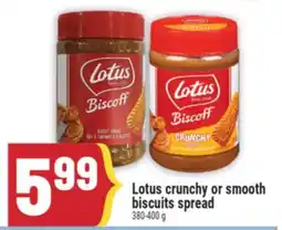 Marché Adonis Lotus crunchy or smooth biscuits spread offer