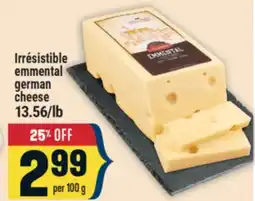 Marché Adonis Irrésistible emmental german cheese offer