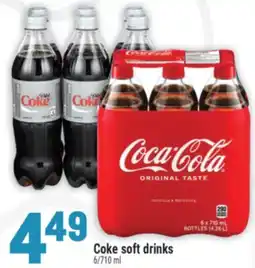 Marché Adonis Coke soft drinks offer