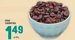 Marché Adonis dried cranberries offer
