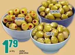 Marché Adonis stuffed green olives offer