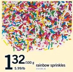 Fortinos RAINBOW SPRINKLES offer