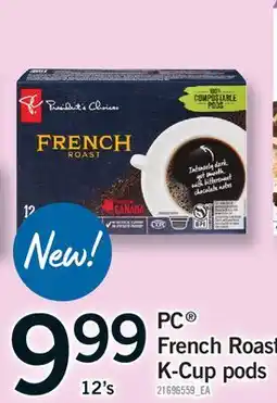 Fortinos PC FRENCH ROAST K-CUP PODS, 12'S offer