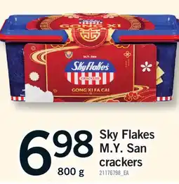 Fortinos SKY FLAKES M.Y. SAN CRACKERS offer