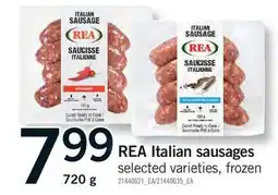 Fortinos REA ITALIAN SAUSAGES offer