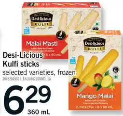 Fortinos DESI-LICIOUS KULFI STICKS offer