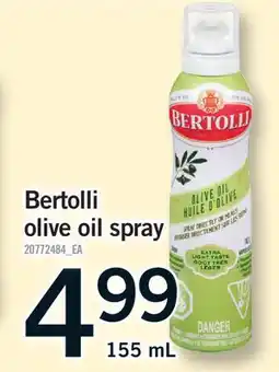 Fortinos BERTOLLI OLIVE OIL SPRAY offer
