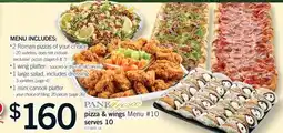 Fortinos PIZZA & WINGS, SERVES 10 offer