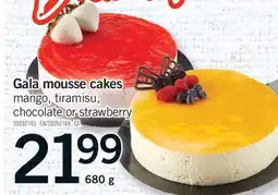 Fortinos GALA MOUSSE CAKES offer