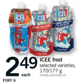 Fortinos ICEE FROST, 170/177 g offer