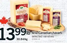 Fortinos ARLA CANADIAN HAVARTI offer