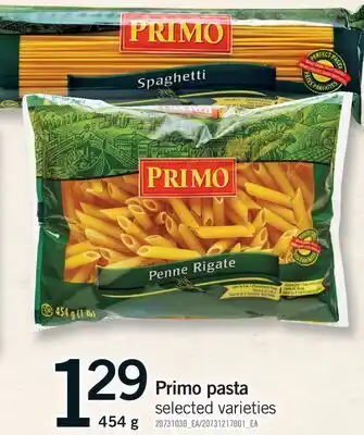 Fortinos PRIMO PASTA offer