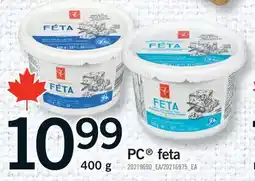 Fortinos PC FETA offer