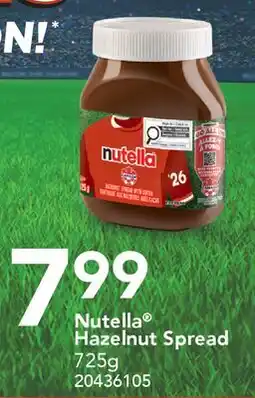 Fortinos NUTELLA HAZELNUT SPREAD offer