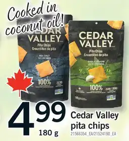 Fortinos CEDAR VALLEY PITA CHIPS offer
