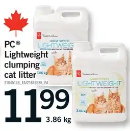 Fortinos PC LIGHTWEIGHT CLUMPING CAT LITTER offer