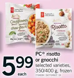 Fortinos PC RISOTTO OR GNOCCHI, , 350/400 g offer