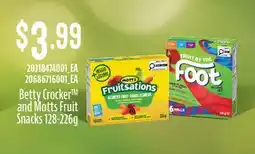 Fortinos BETTY CROCKER AND MOTTS FRUIT SNACKS offer