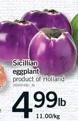 Fortinos SICILIAN EGGPLANT offer
