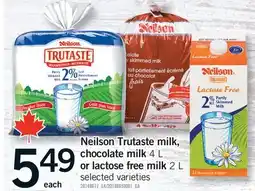 Fortinos NEILSON TRUTASTE MILK, CHOCOLATE MILK 4 L OR LACTOSE FREE MILK 2 L offer