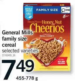 Fortinos GENERAL MILLS FAMILY SIZE CEREAL offer