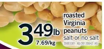 Fortinos ROASTED VIRGINIA PEANUTS offer
