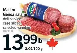 Fortinos MASTRO GENOA SALAMI, 3.09/100 G offer