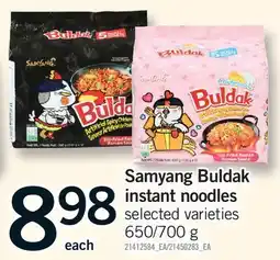 Fortinos SAMYANG BULDAK INSTANT NOODLES, 650/700 G offer