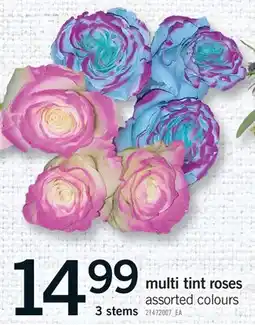 Fortinos MULTI TINT ROSES, 3 STEMS offer