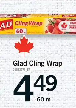 Fortinos GLAD CLING WRAP, 60 M offer