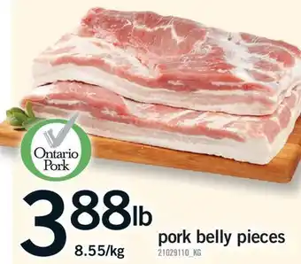 Fortinos PORK BELLY PIECES offer