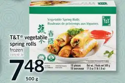 Fortinos T&T VEGETABLE SPRING ROLLS offer