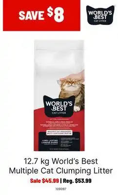 Ren’s Pets Depot World's Best Multiple Cat Clumping Litter offer