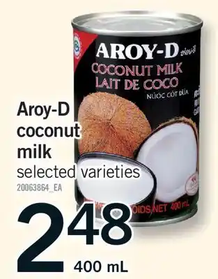Fortinos AROY-D COCONUT MILK offer