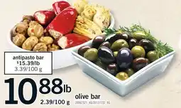 Fortinos OLIVE BAR, 2.39/100 G offer