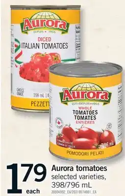 Fortinos AURORA TOMATOES, 398/796 ML offer