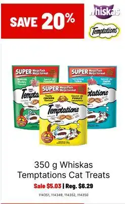 Ren’s Pets Depot Whiskas Temptations Cat Treats offer