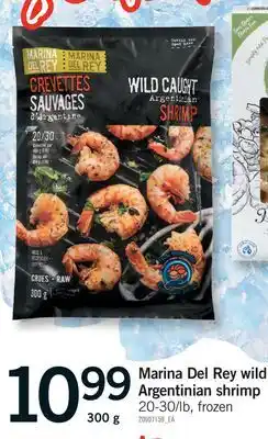 Fortinos MARINA DEL REY WILD ARGENTINIAN SHRIMP offer