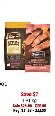 Ren’s Pets Depot Merrick Bags of Dog Food offer