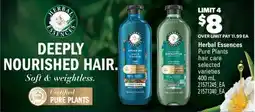 Real Canadian Superstore HERBAL ESSENCES PURE PLANTS HAIR CARE offer