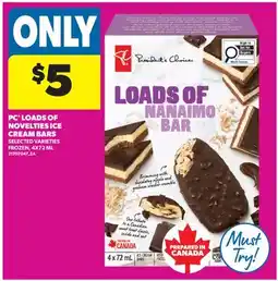 Real Canadian Superstore PC LOADS OF NOVELTIES ICE CREAM BARS offer