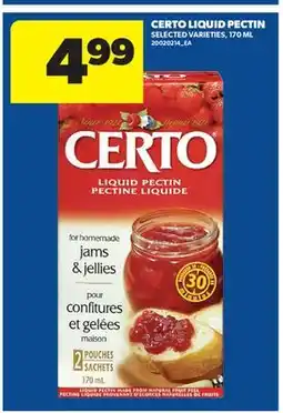 Real Canadian Superstore CERTO LIQUID PECTIN offer