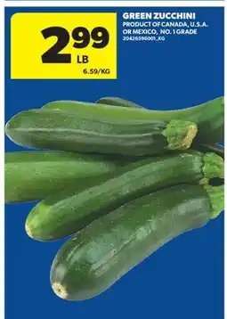 Real Canadian Superstore GREEN ZUCCHINI offer